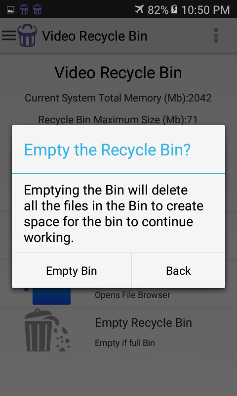 اسکرین شات 8 برنامه Video Recycle Bin