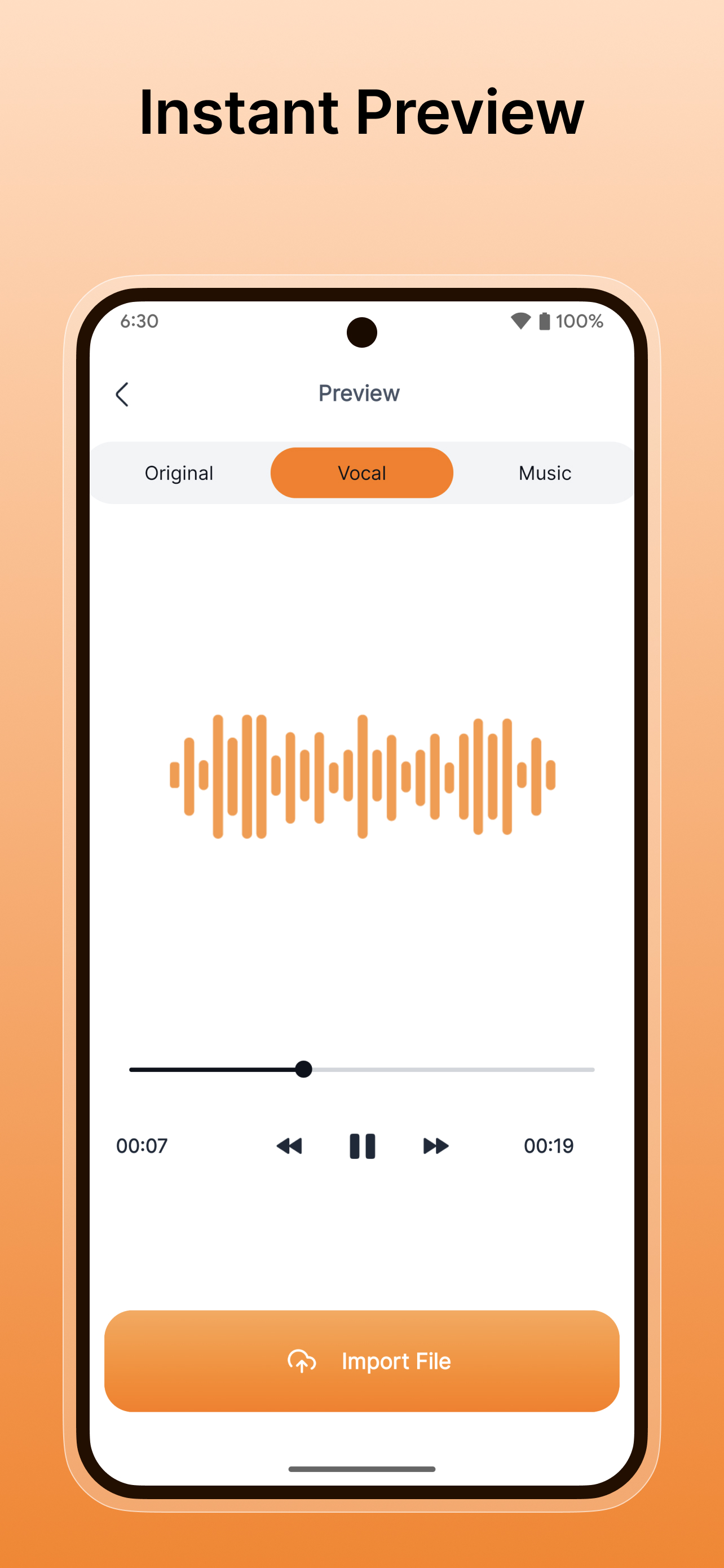 اسکرین شات 2 برنامه Vocal Remover Music Separator