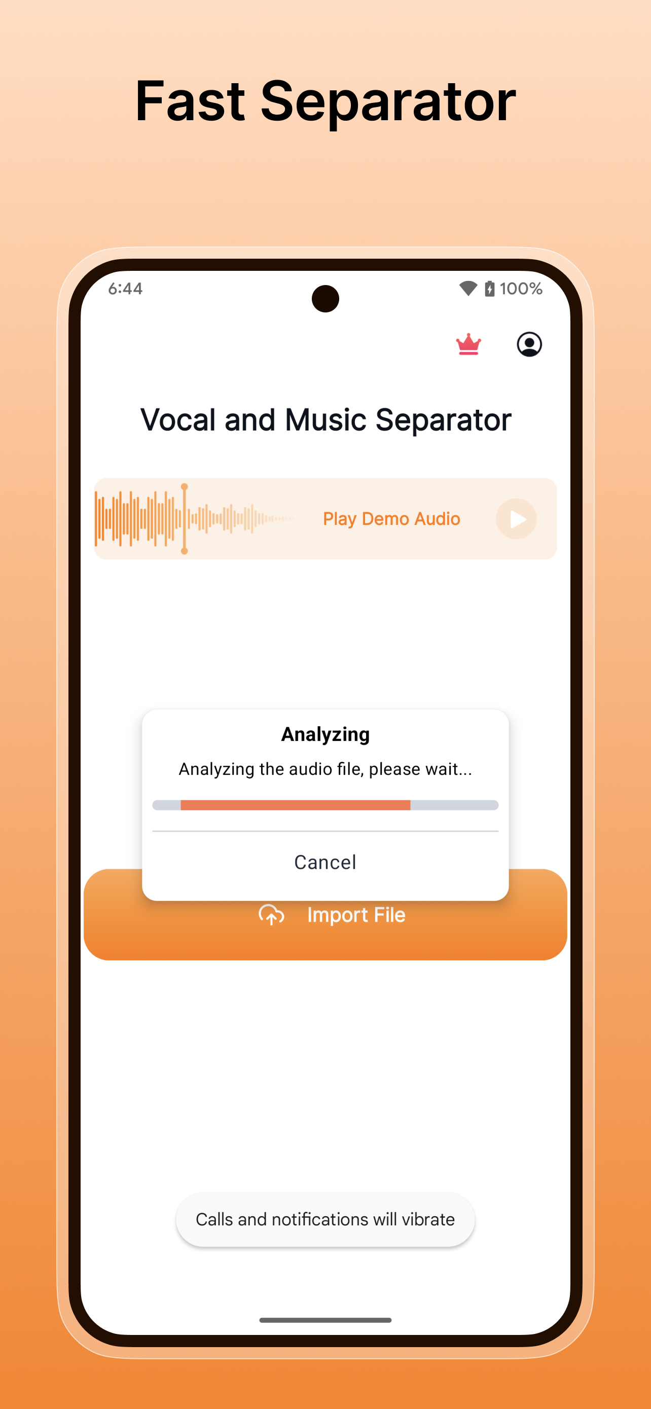 اسکرین شات 4 برنامه Vocal Remover Music Separator