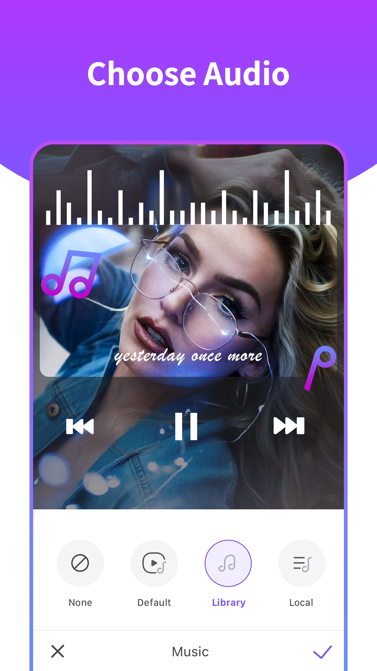 اسکرین شات 5 برنامه Music Video Editor - Vidshow
