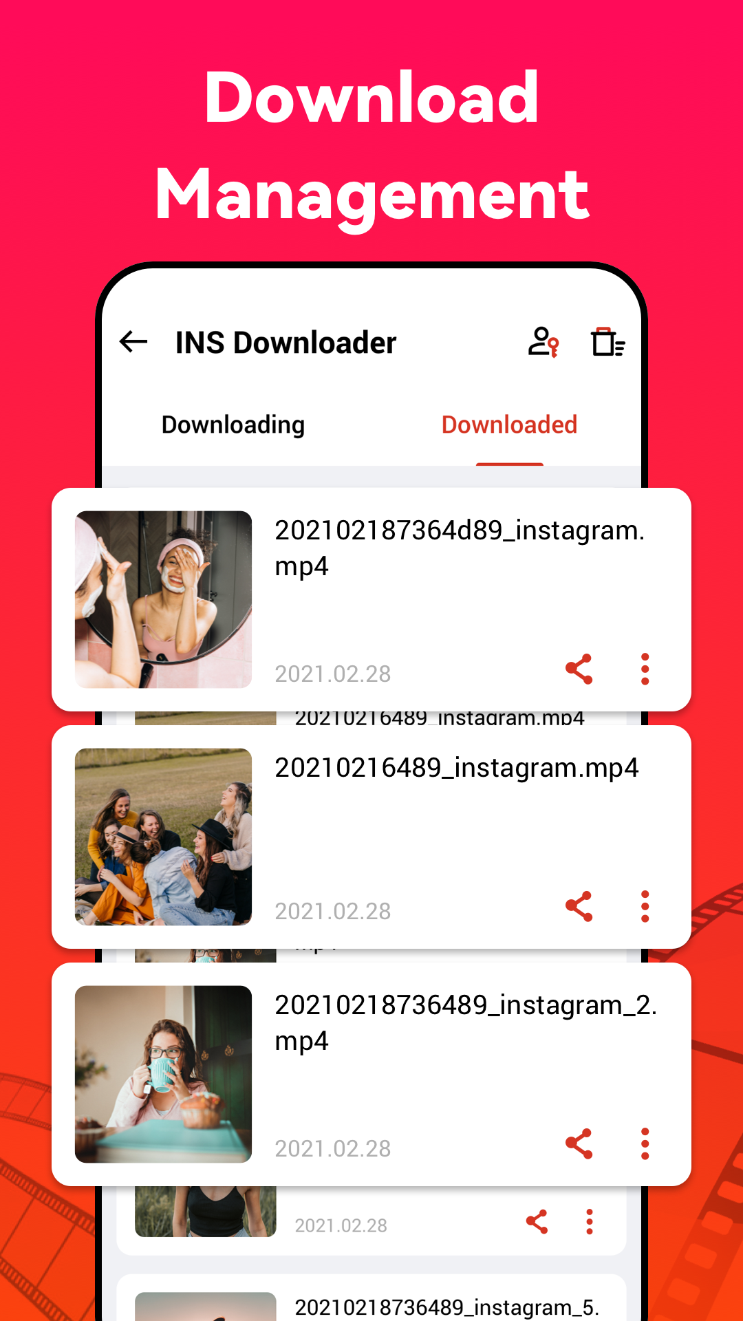 اسکرین شات 6 برنامه Video Downloader for Instagram