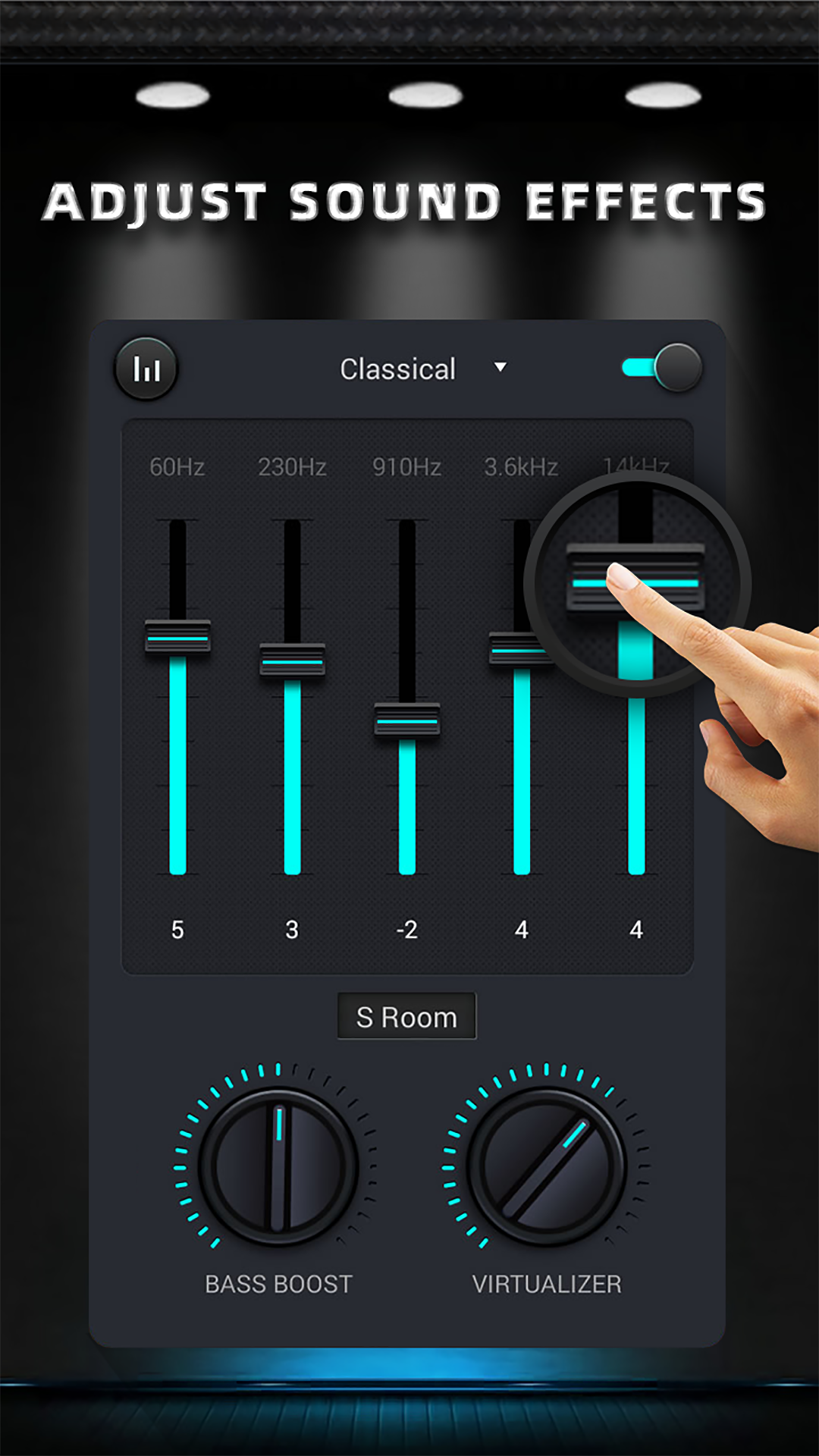 اسکرین شات 2 برنامه Equalizer & Bass Booster