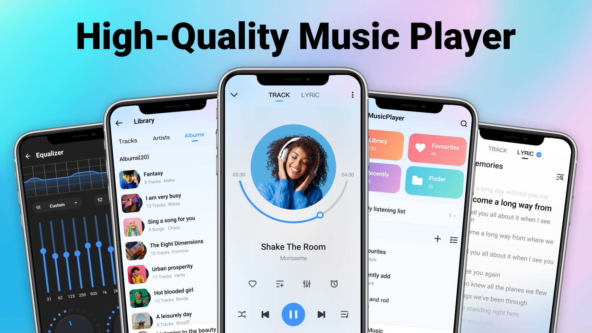 اسکرین شات 1 برنامه Music & Video Player with EQ