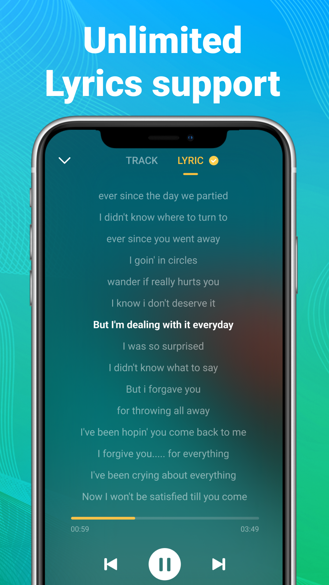 اسکرین شات 4 برنامه MP3 Player - Music Player