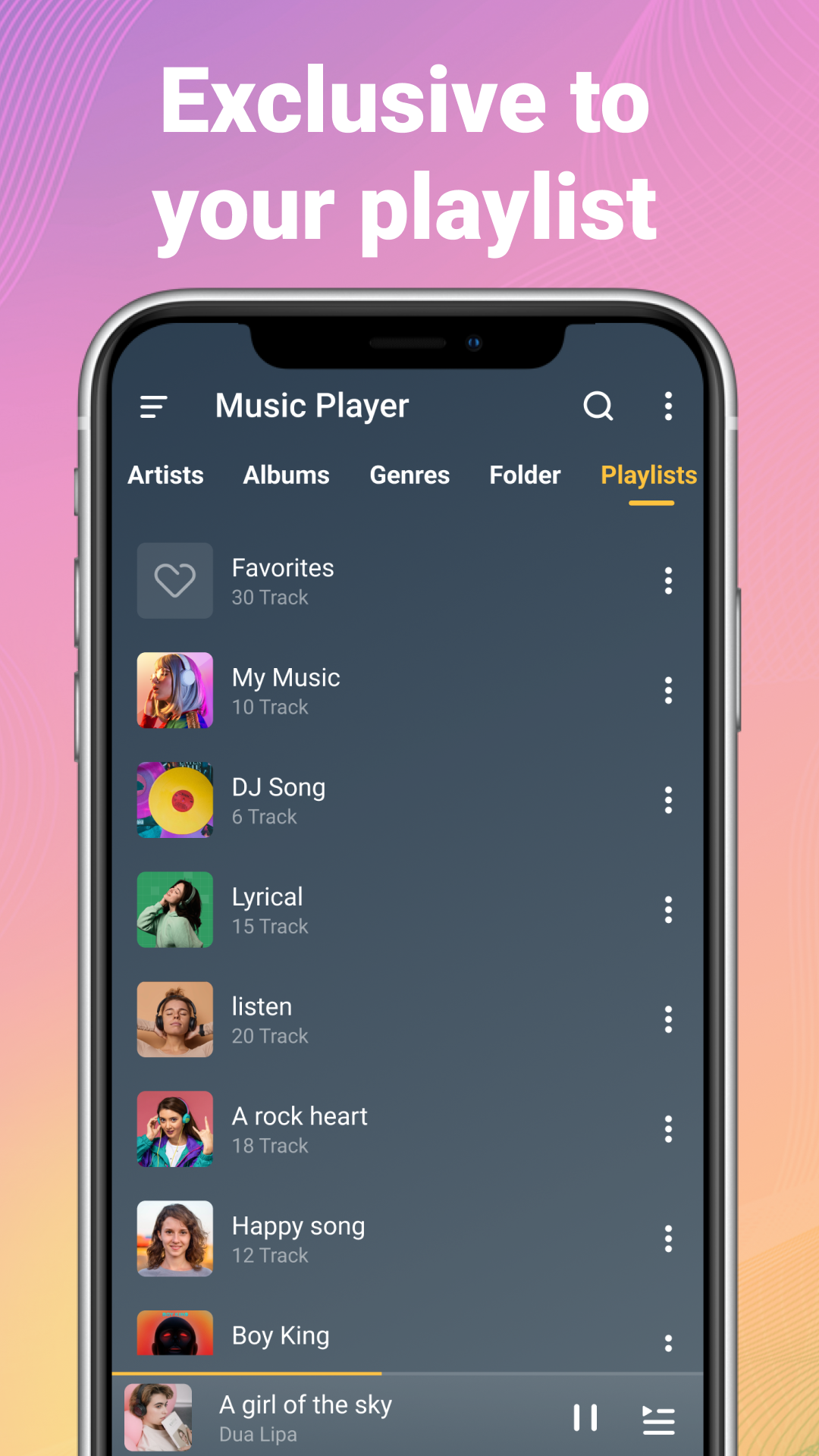 اسکرین شات 3 برنامه MP3 Player - Music Player