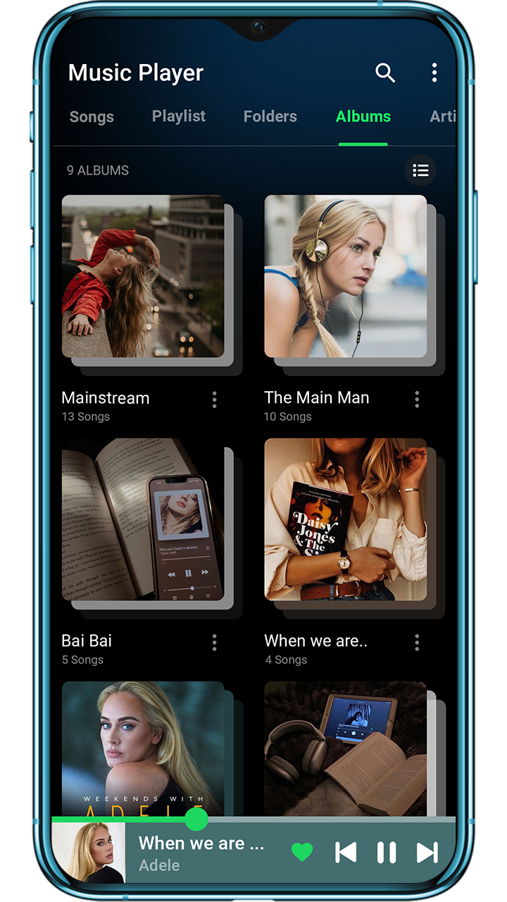 اسکرین شات 4 برنامه Music Player - MP3 Player App