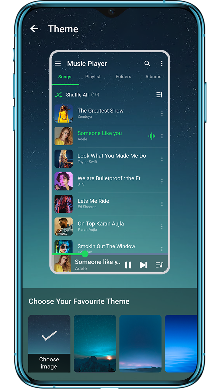 اسکرین شات 8 برنامه Music Player - MP3 Player App