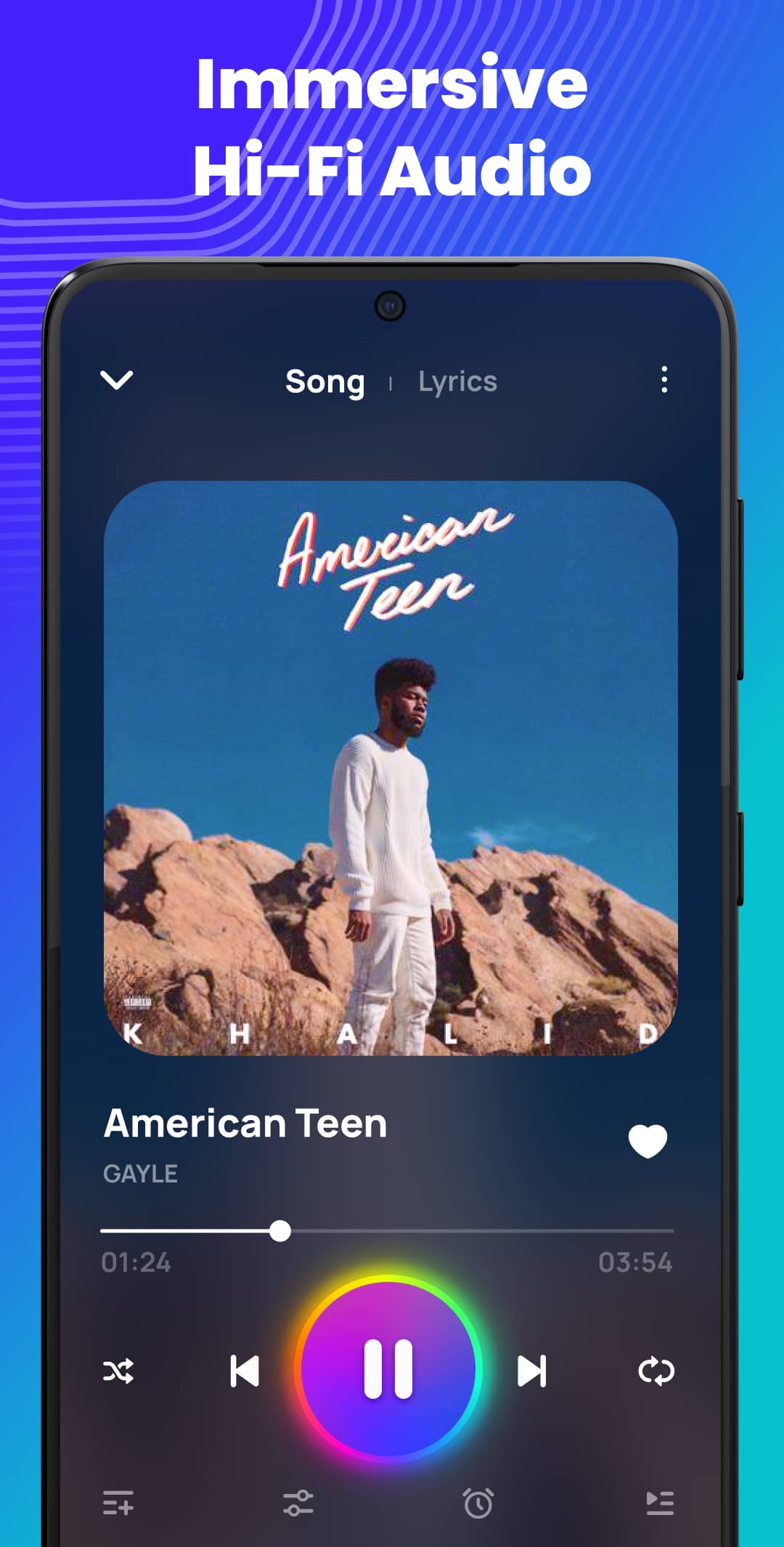 اسکرین شات 3 برنامه Music Player Offline & MP3