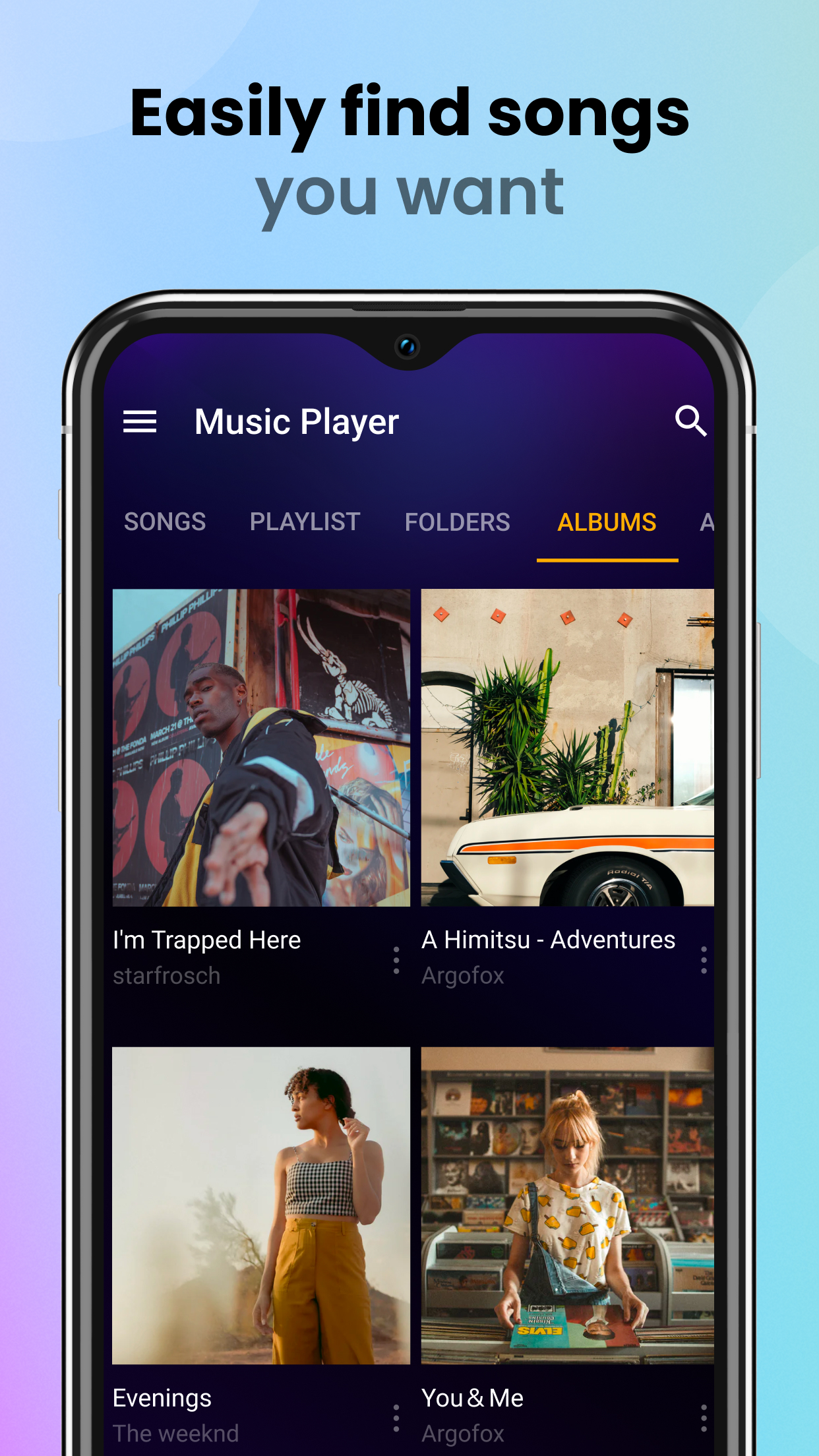 اسکرین شات 5 برنامه Music Player & MP3 Player