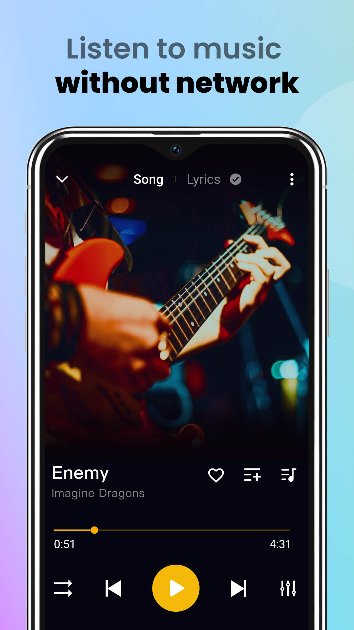 اسکرین شات 3 برنامه Music Player & MP3 Player