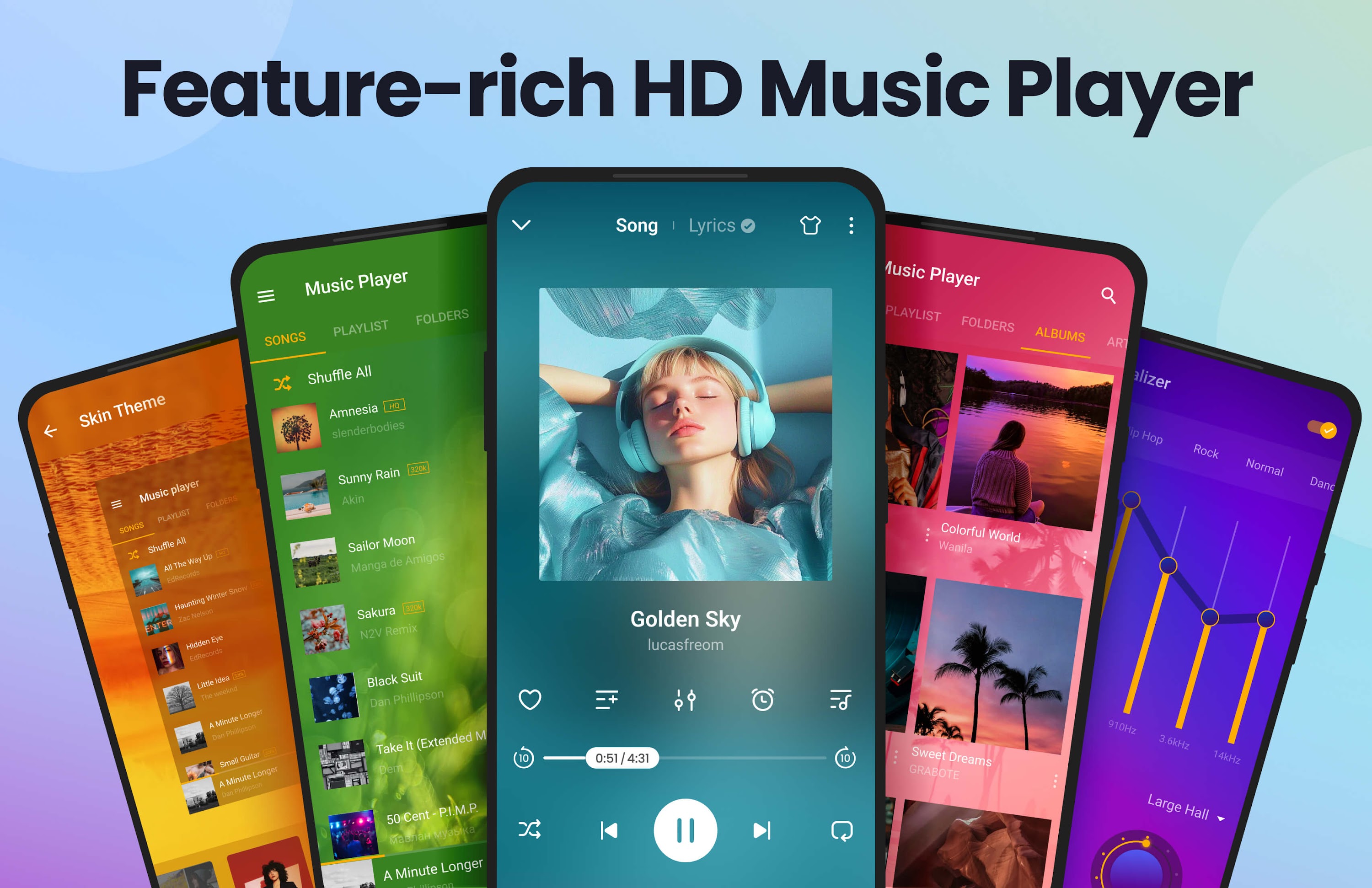 اسکرین شات 1 برنامه Music Player & MP3 Player