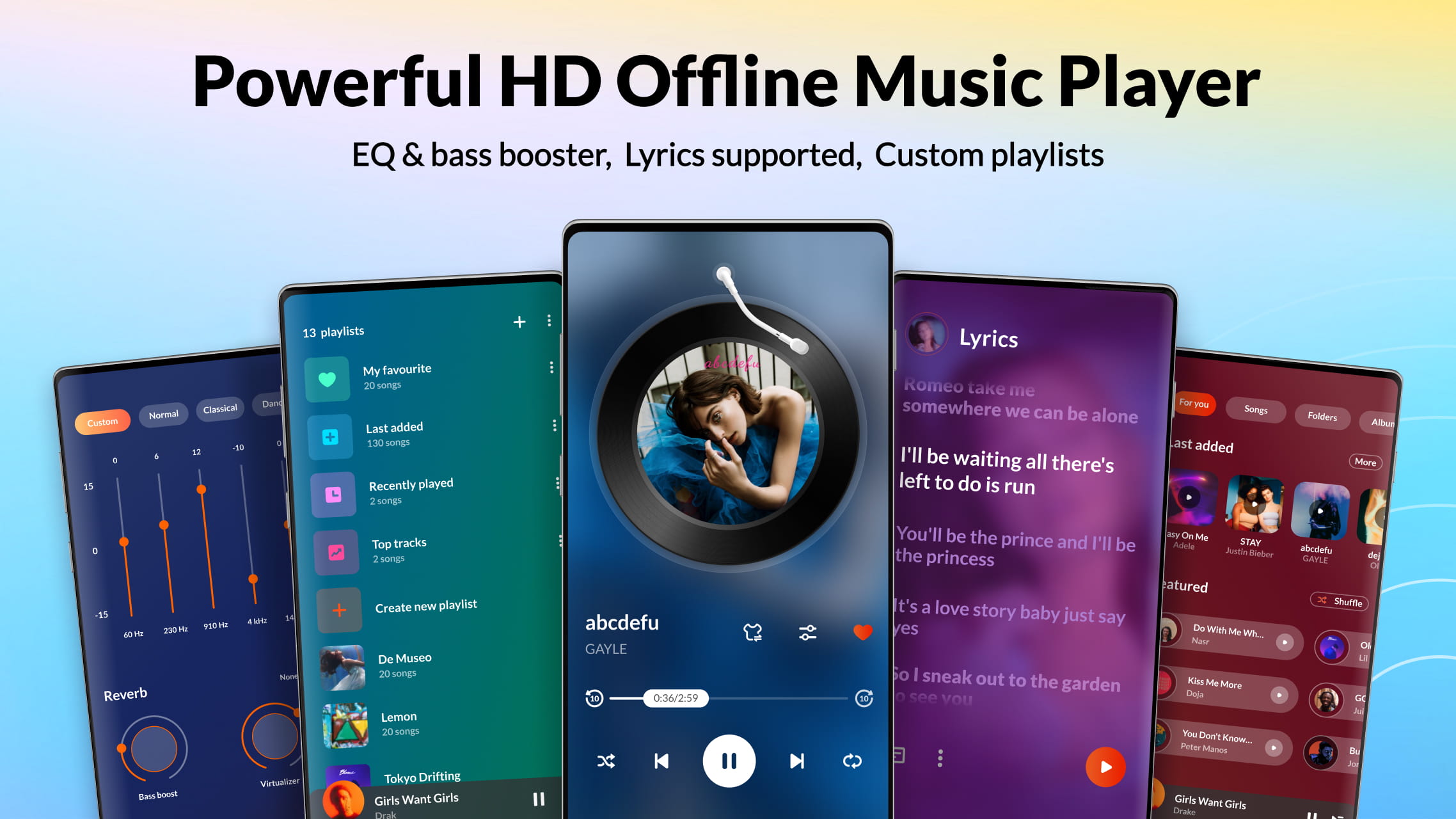 اسکرین شات 1 برنامه Music Player, MP3 Player