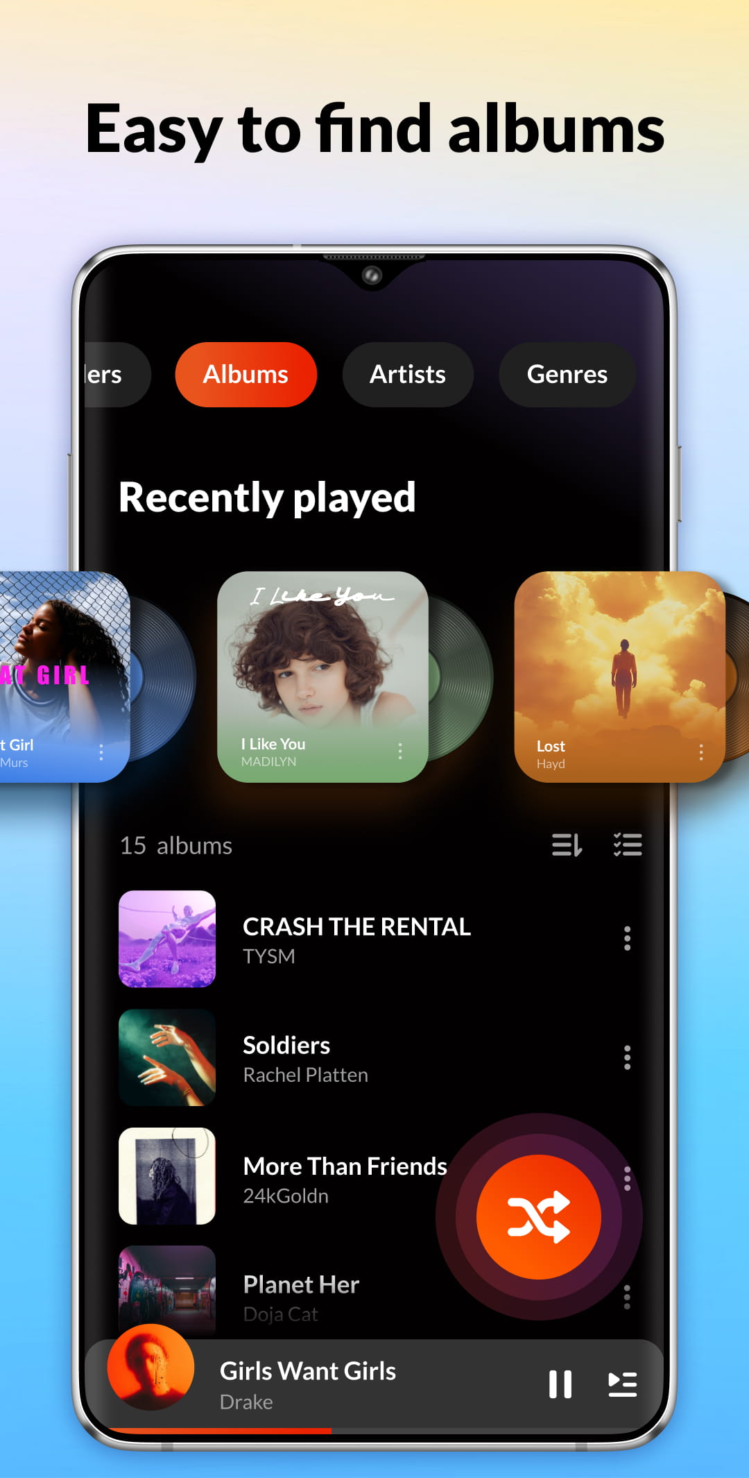 اسکرین شات 5 برنامه Music Player, MP3 Player