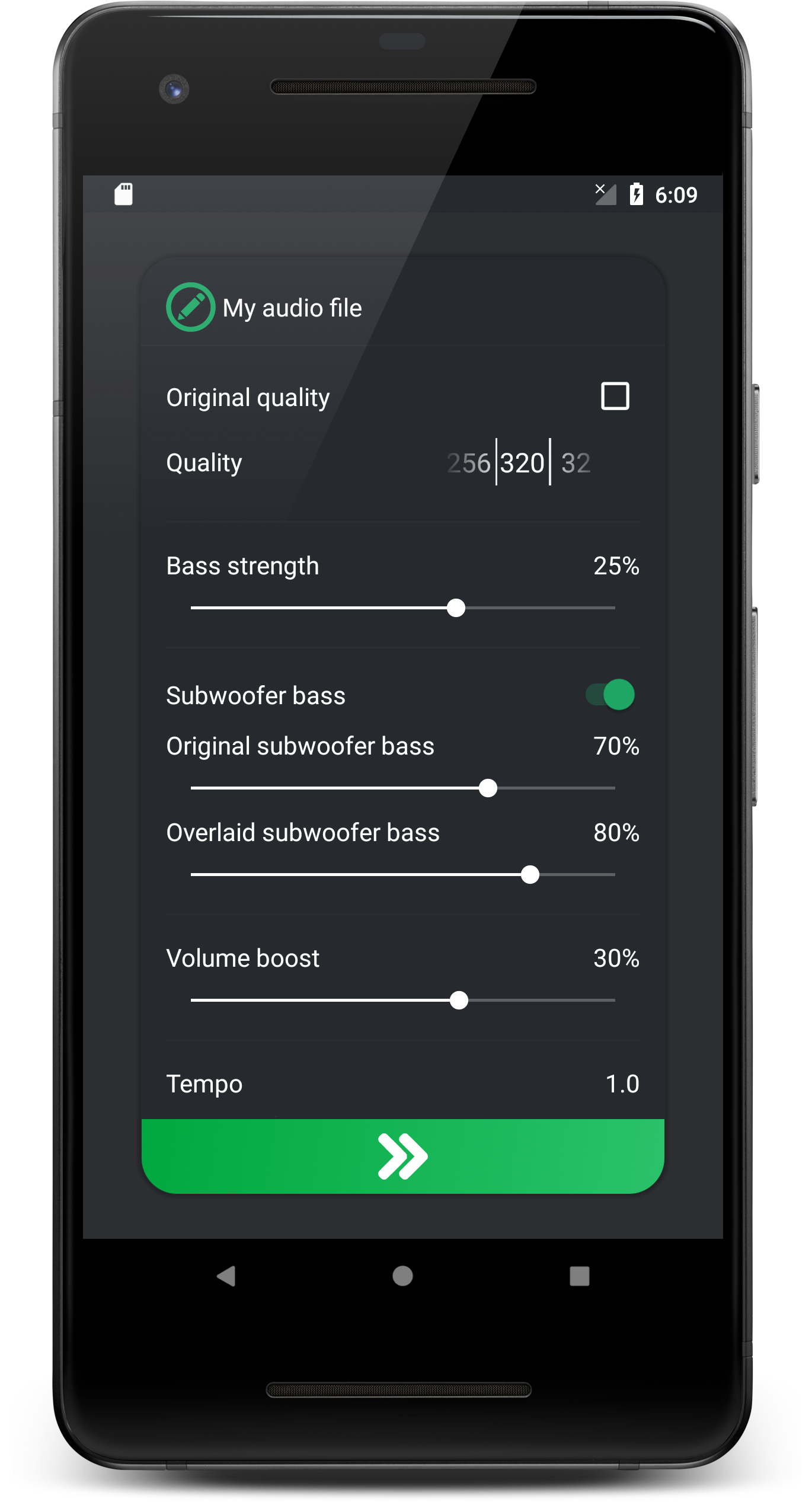 اسکرین شات 3 برنامه Bass Editor: Boost Bass