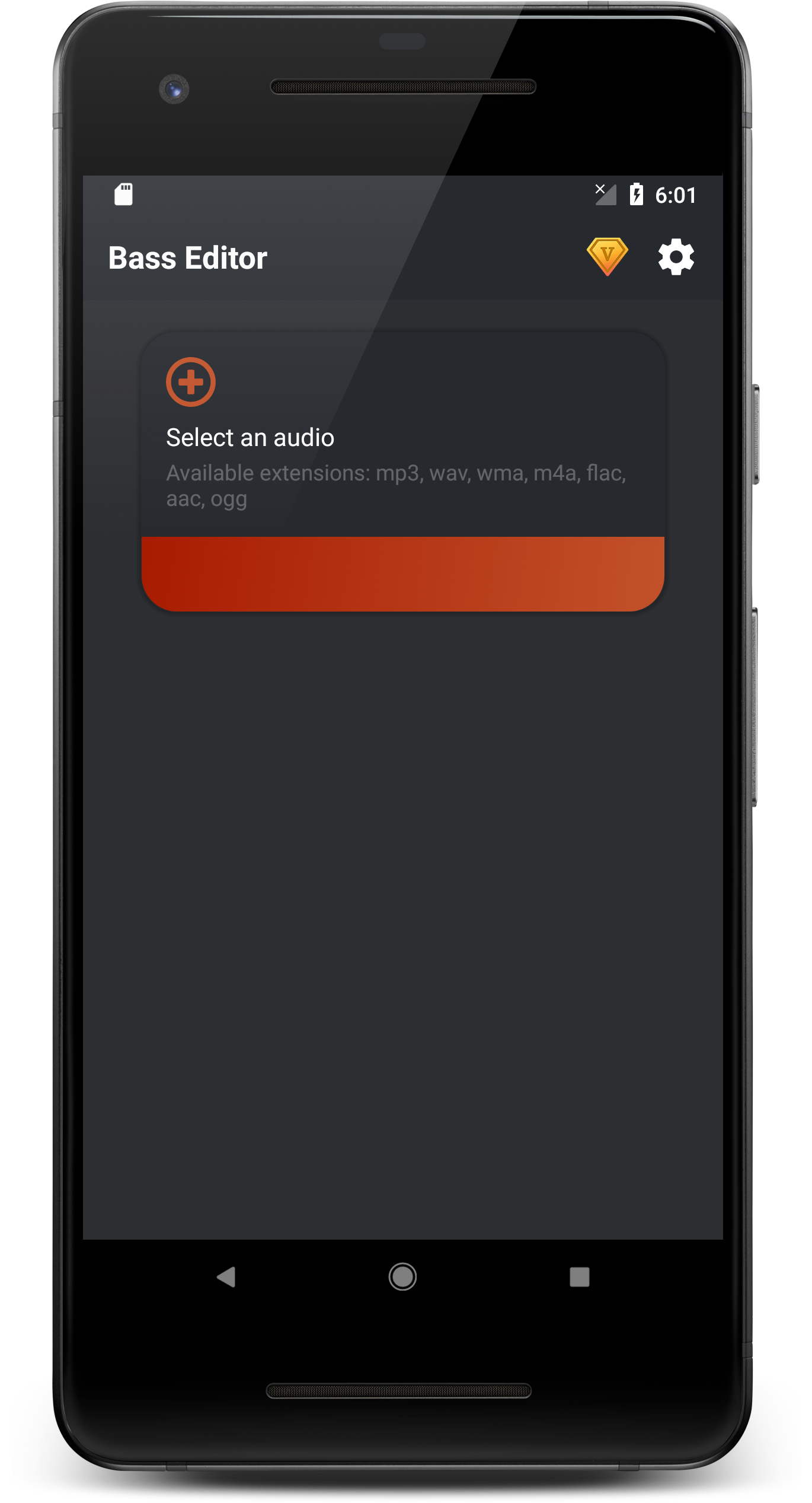 اسکرین شات 1 برنامه Bass Editor: Boost Bass