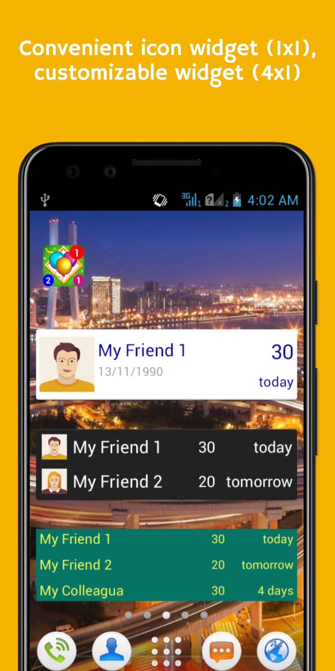 اسکرین شات 7 برنامه Birthdays & Events Reminder