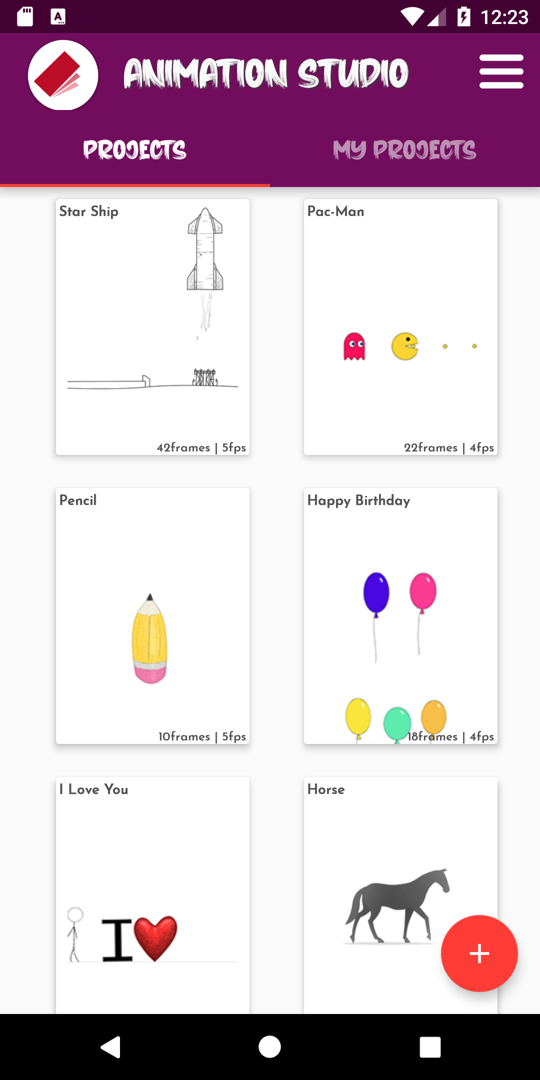 اسکرین شات 1 برنامه Animation Studio – FlipBook