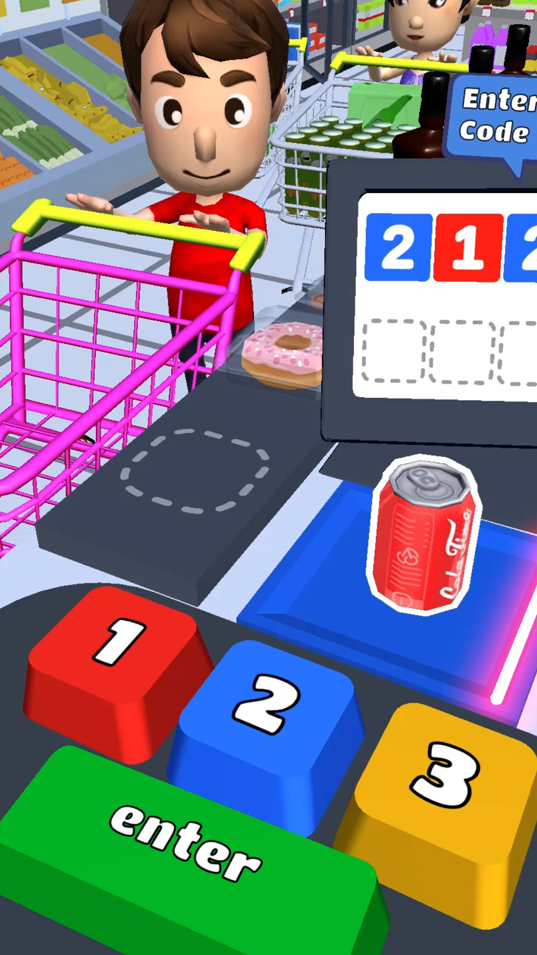اسکرین شات 1 بازی Supermarket Store: Cashier 3D