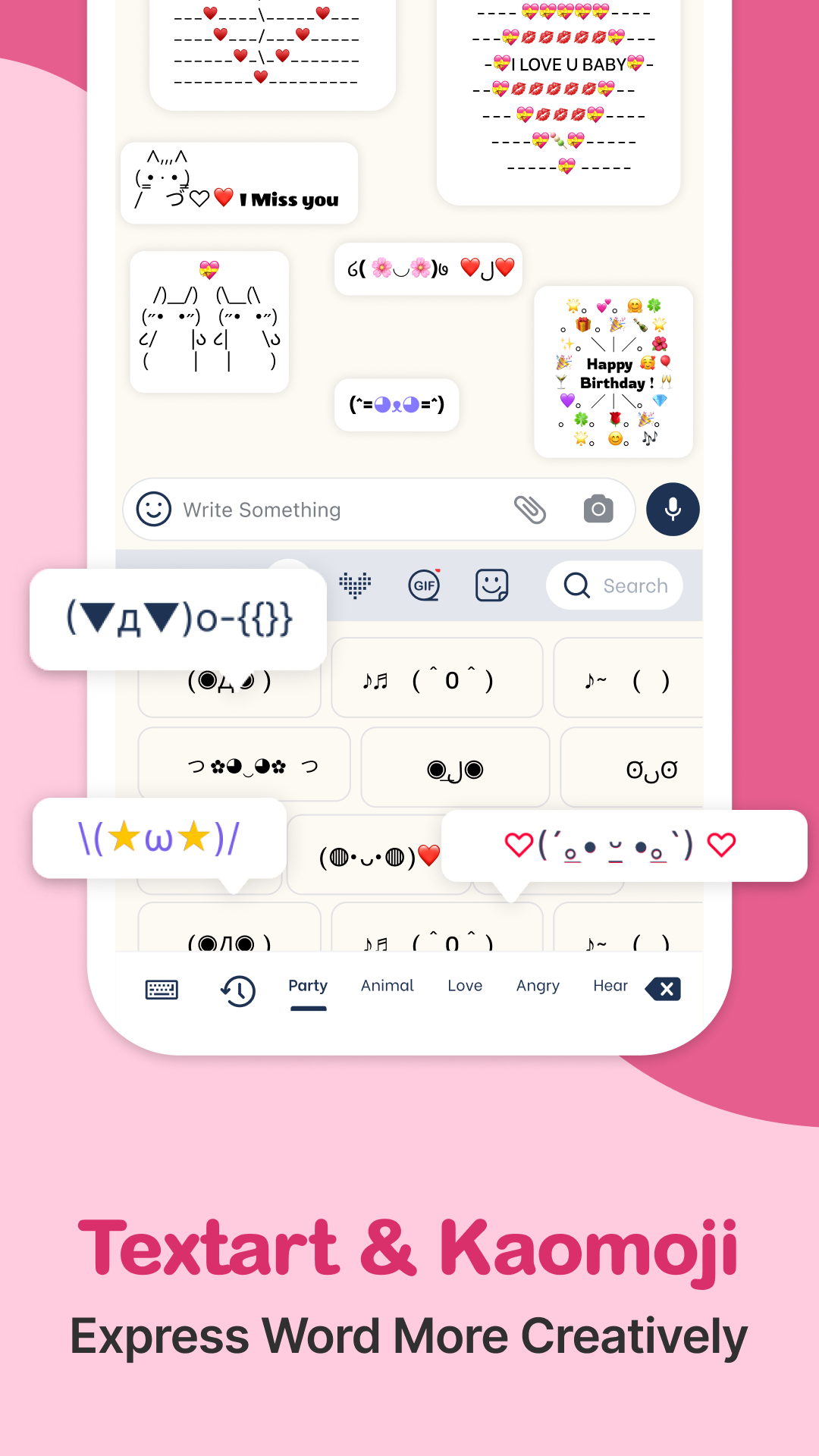 اسکرین شات 7 برنامه Love Keyboard - Neon Themes