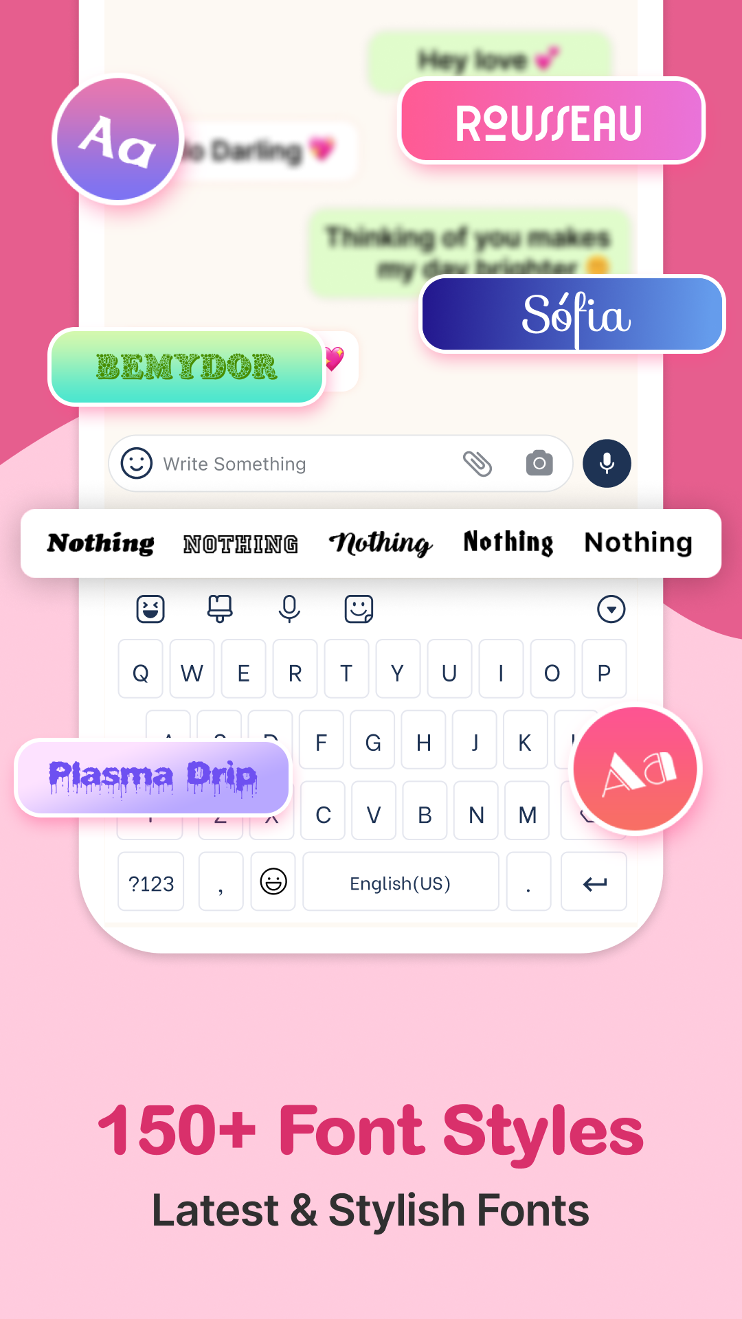 اسکرین شات 5 برنامه Love Keyboard - Neon Themes