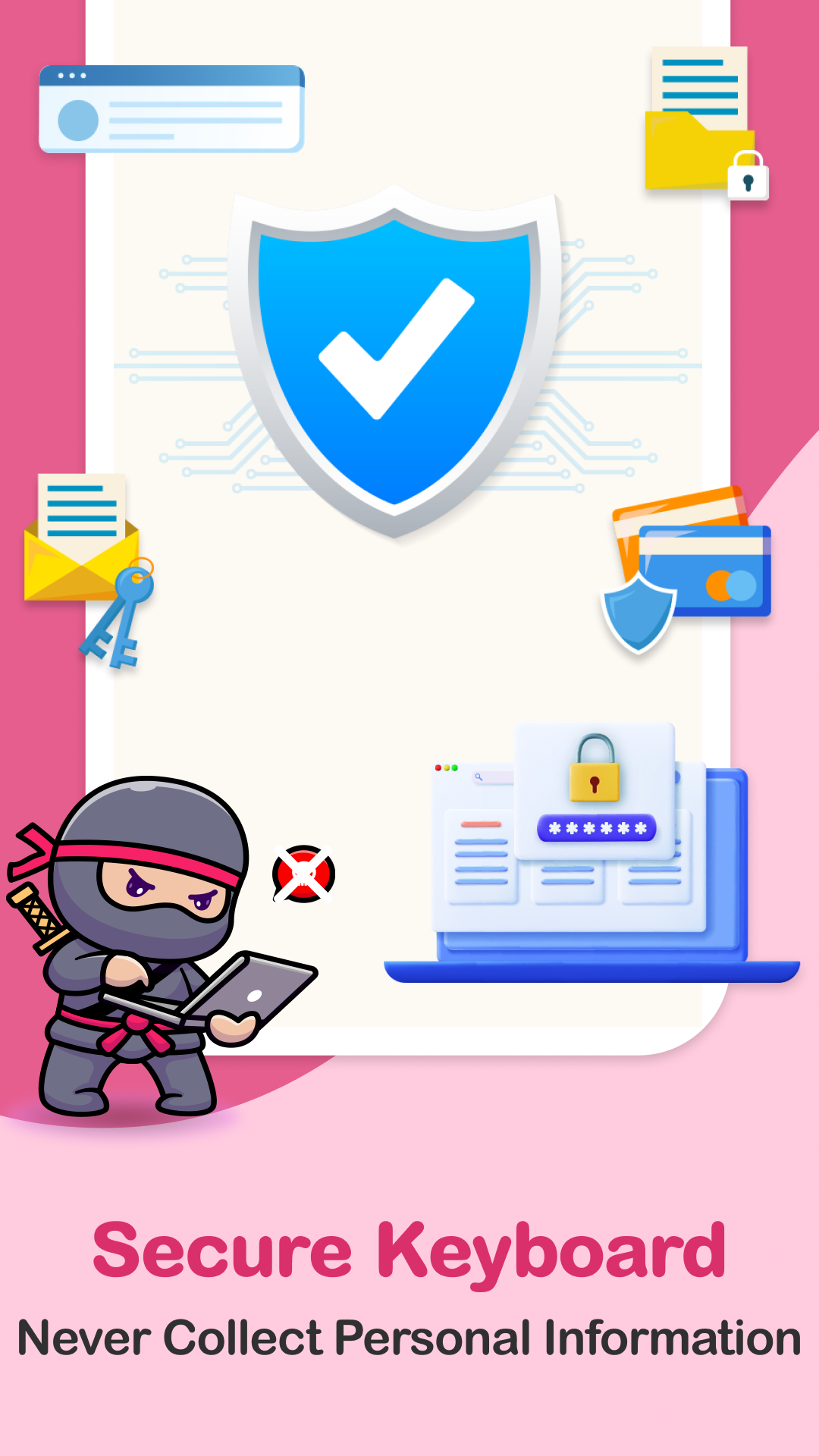 اسکرین شات 8 برنامه Love Keyboard - Neon Themes