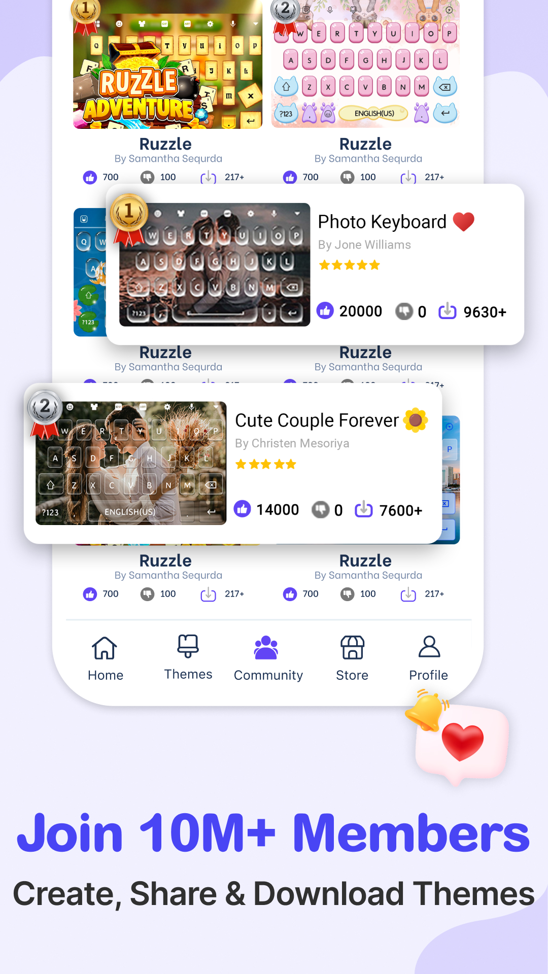 اسکرین شات 7 برنامه Photo Keyboard themes, Font