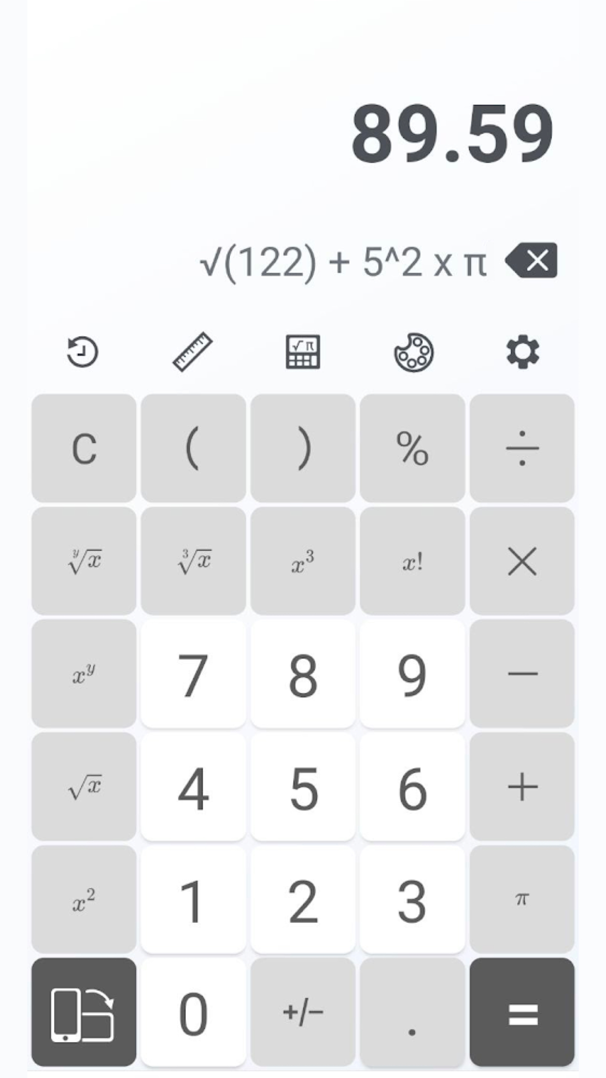 اسکرین شات 2 برنامه Basic Calculator Plus