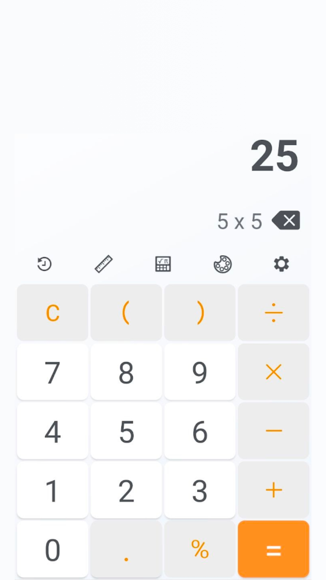 اسکرین شات 1 برنامه Basic Calculator Plus