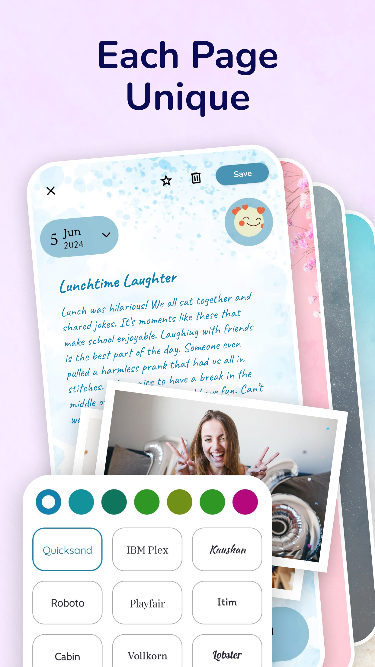 اسکرین شات 4 برنامه My Diary - Daily Journal, Lock