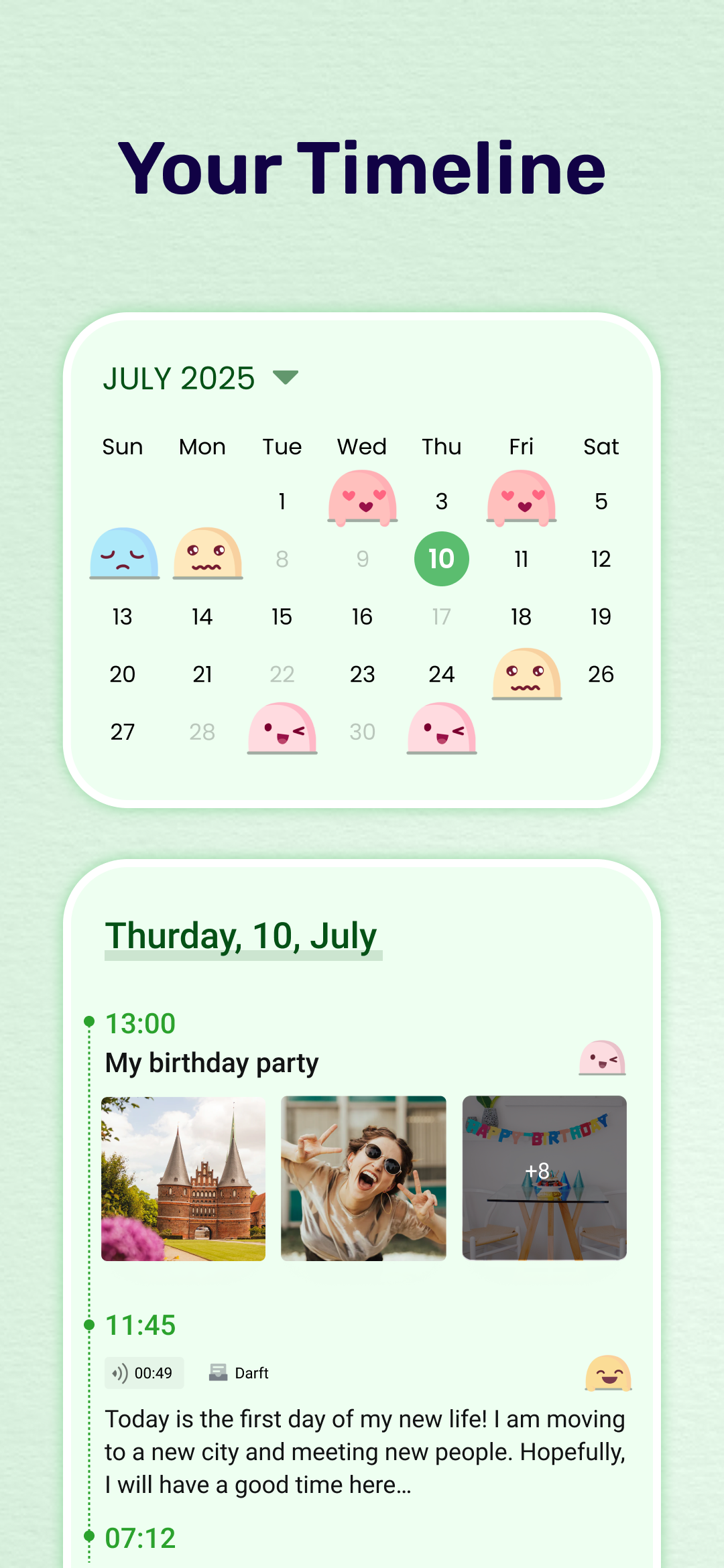 اسکرین شات 5 برنامه My Diary - Daily Diary Journal