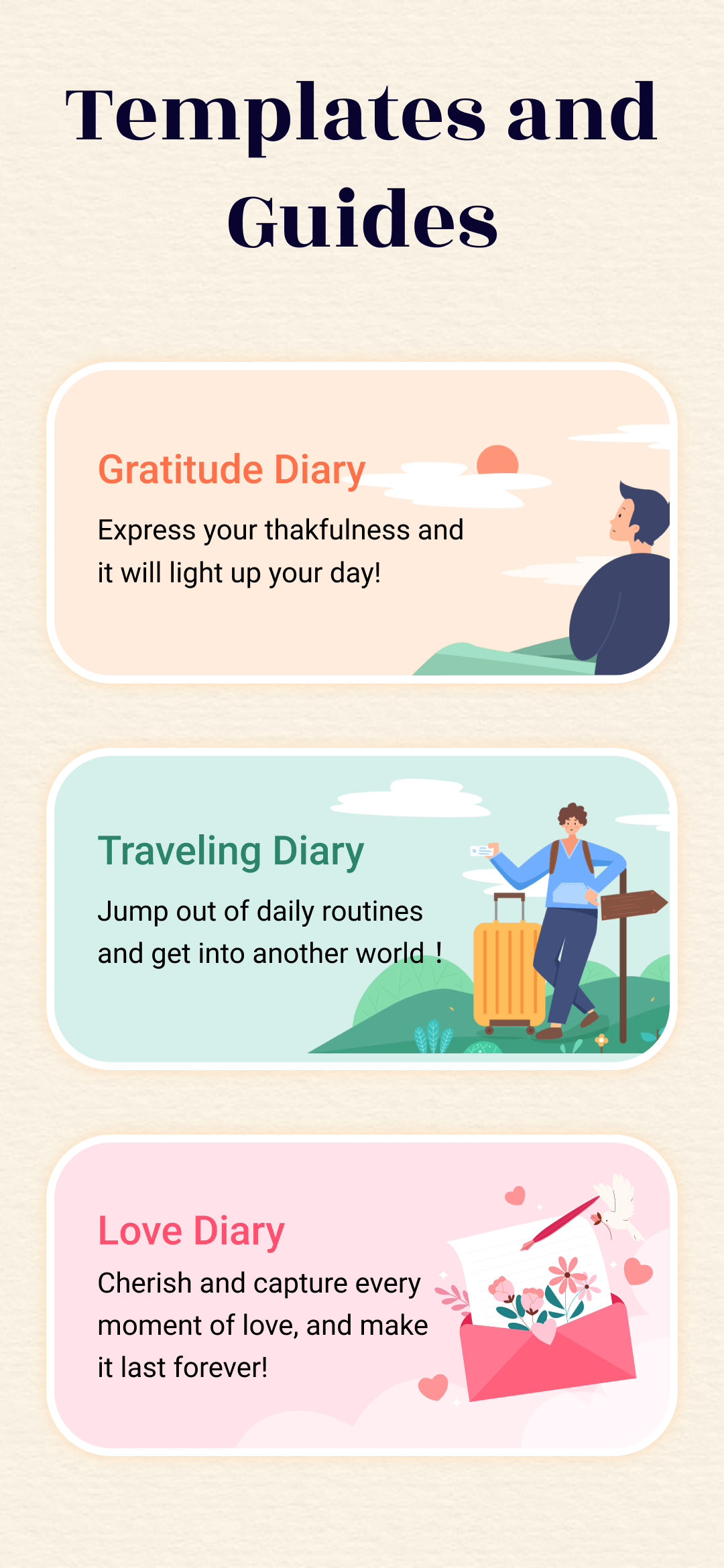 اسکرین شات 6 برنامه My Diary - Daily Diary Journal