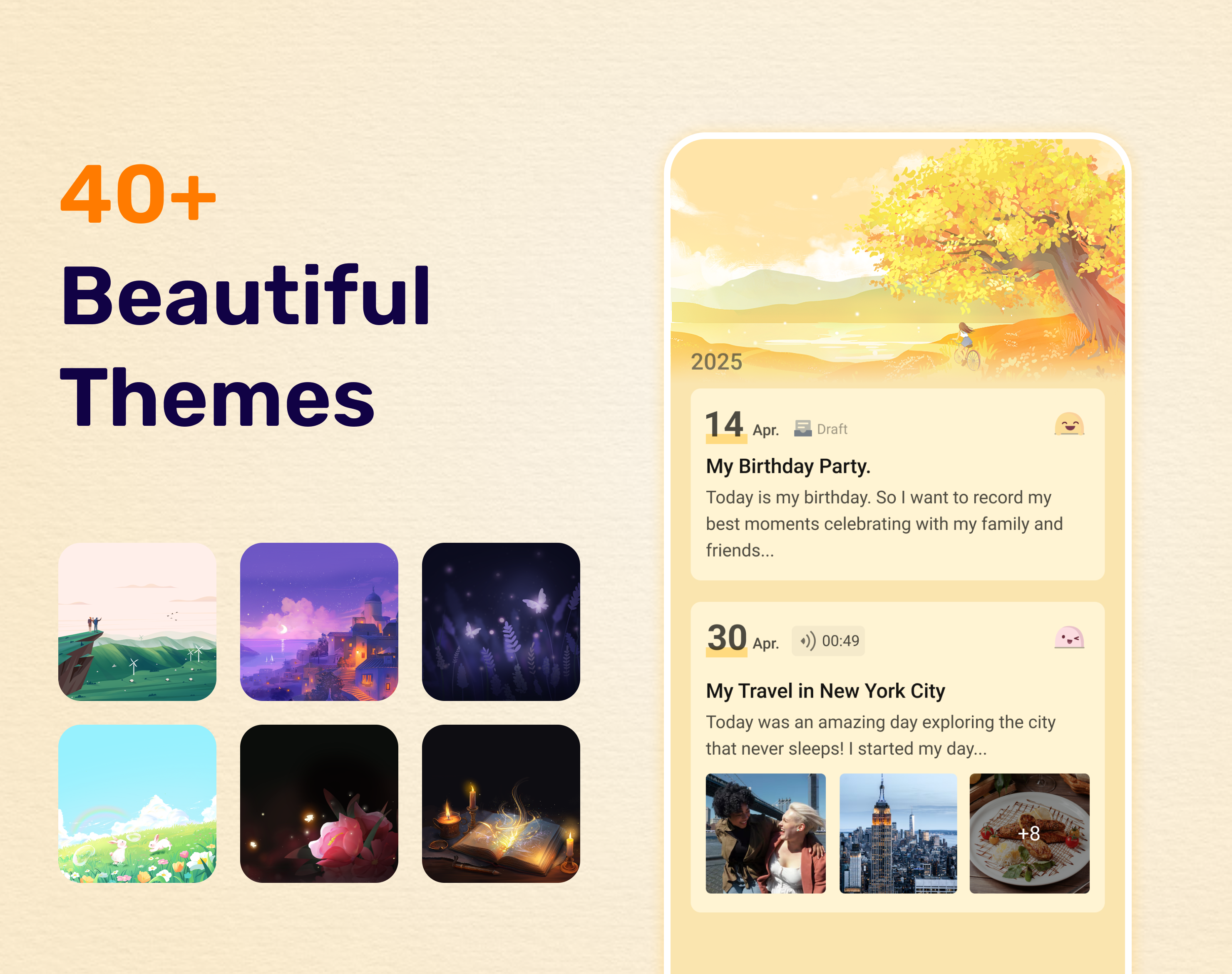 اسکرین شات 3 برنامه My Diary - Daily Diary Journal