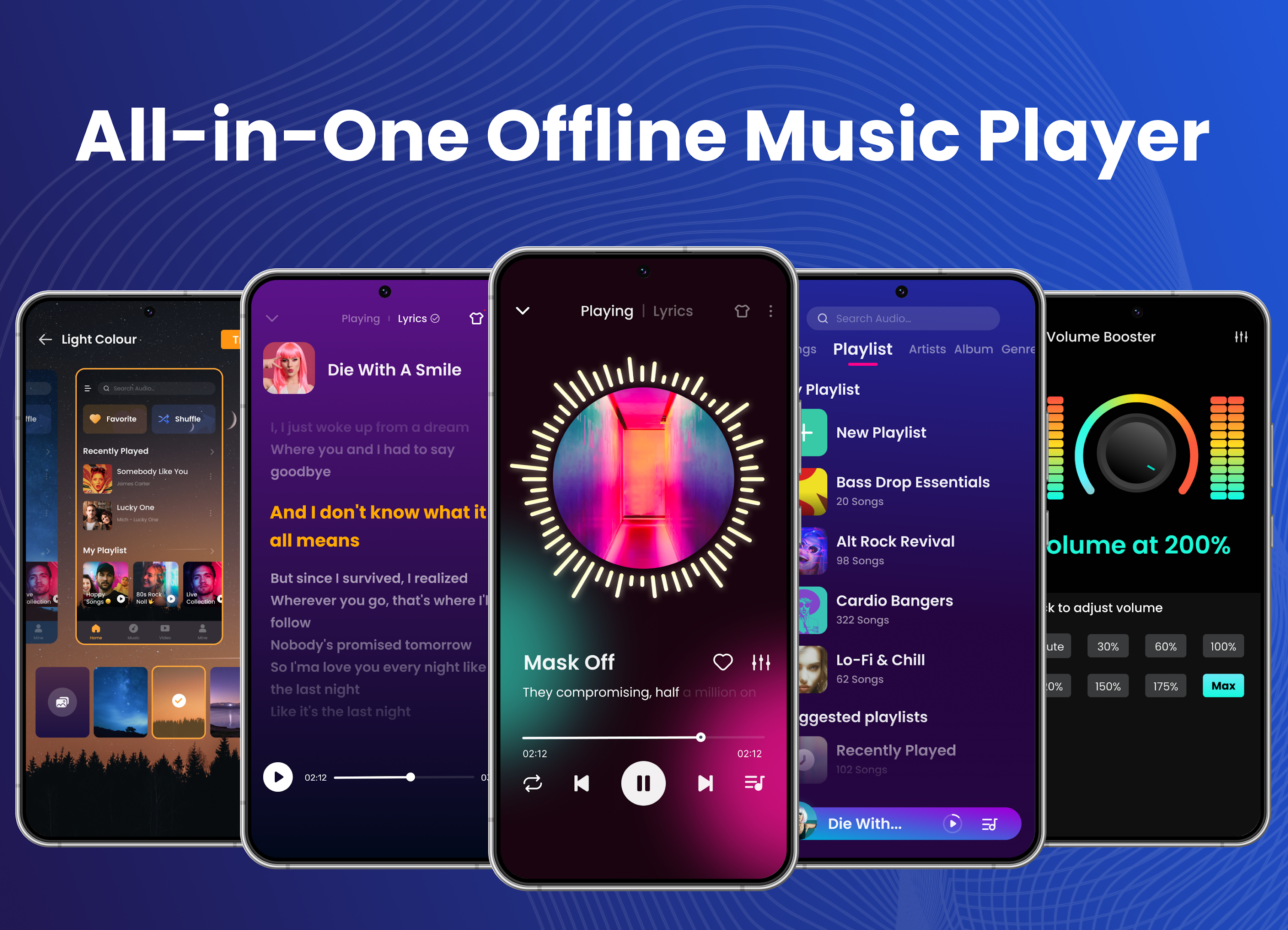 اسکرین شات 1 برنامه Offline Music Player: Play MP3