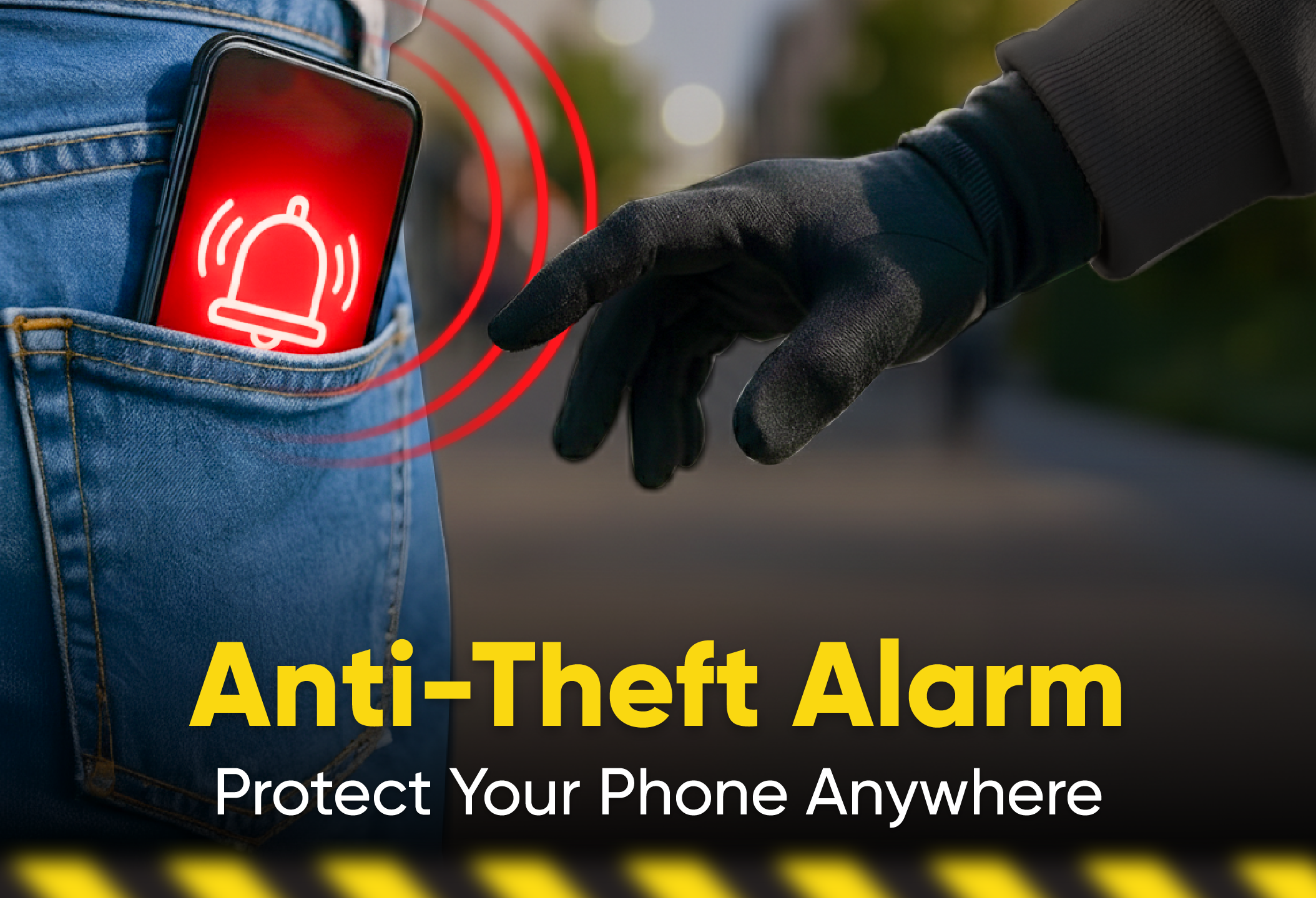 اسکرین شات 1 برنامه Phone Touch Alarm - Anti Theft