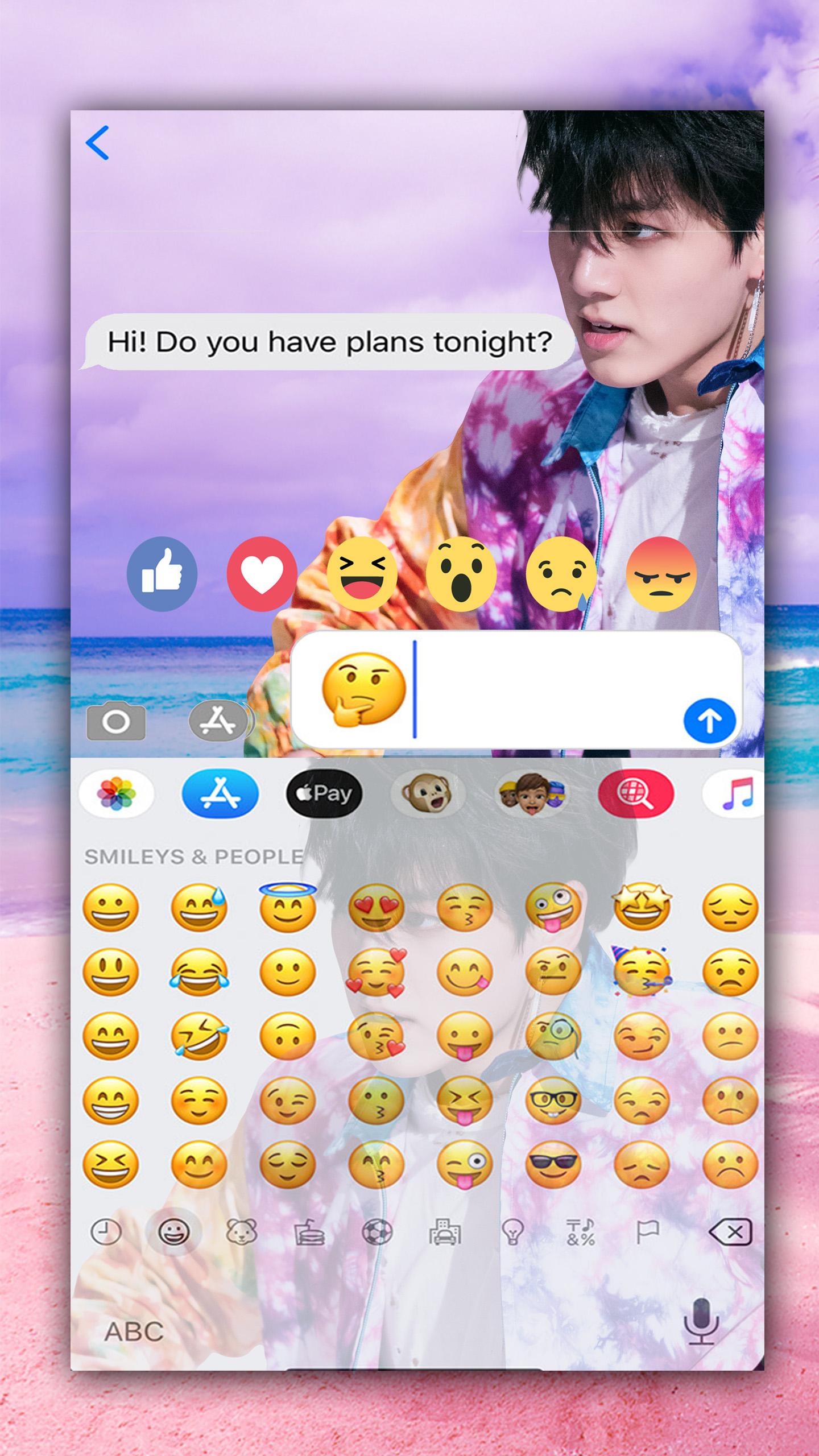 اسکرین شات 7 برنامه BTS Keyboard: KPOP Keyboard