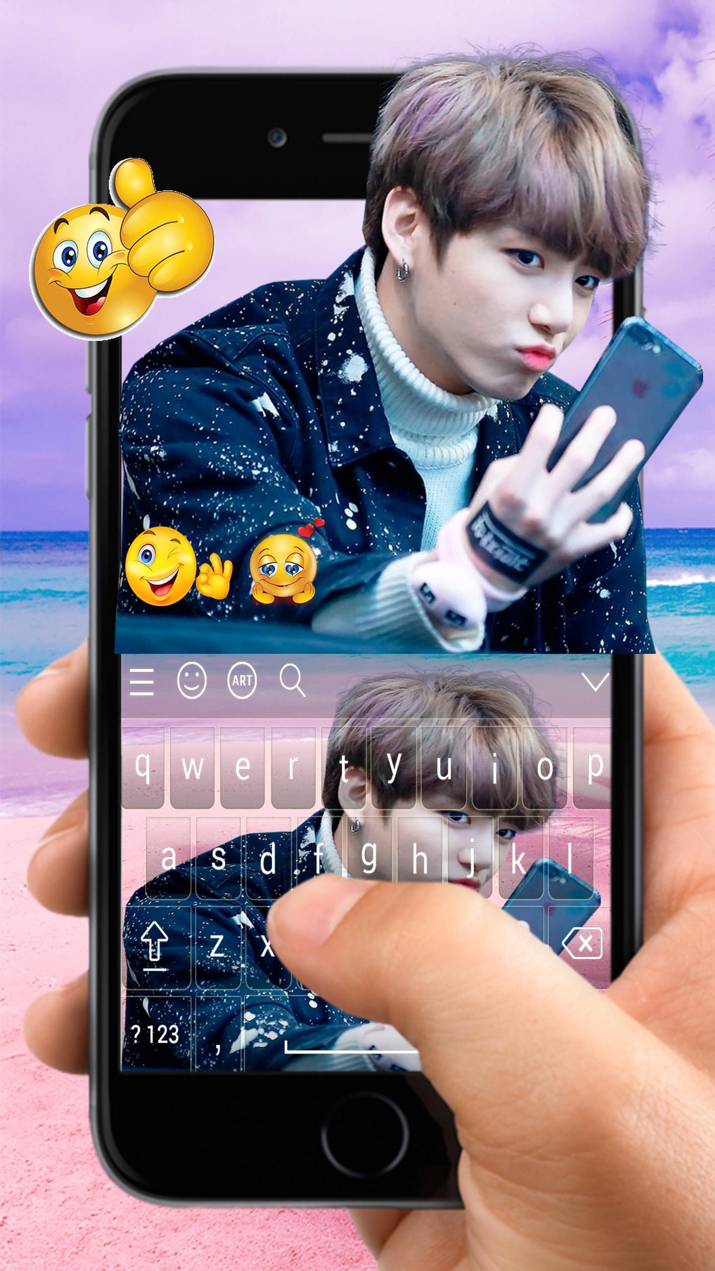 اسکرین شات 6 برنامه BTS Keyboard: KPOP Keyboard
