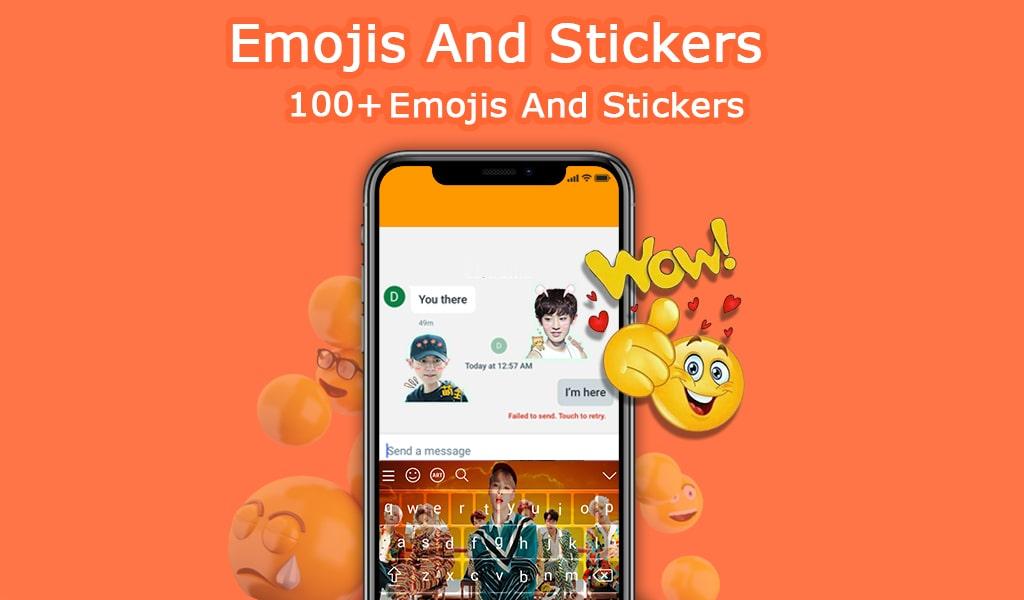 اسکرین شات 3 برنامه BTS Keyboard: KPOP Keyboard