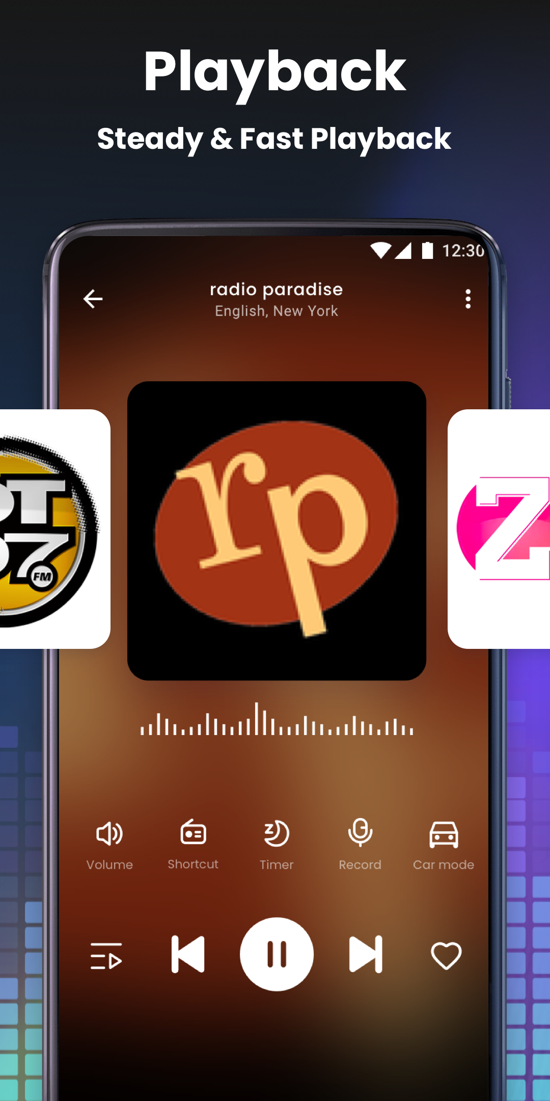 اسکرین شات 2 برنامه My Radio, FM Radio Stations