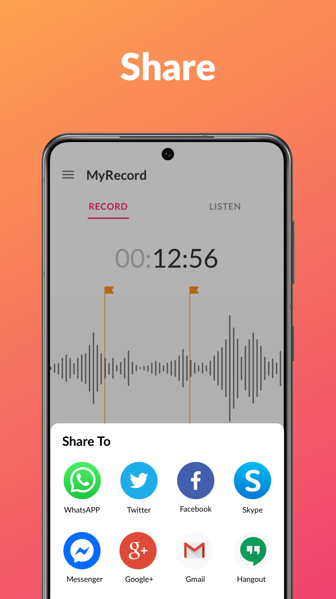 اسکرین شات 7 برنامه Voice Recorder & Voice Memos