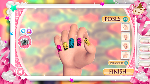 اسکرین شات 6 بازی 3D Nails Game Manicure Salon