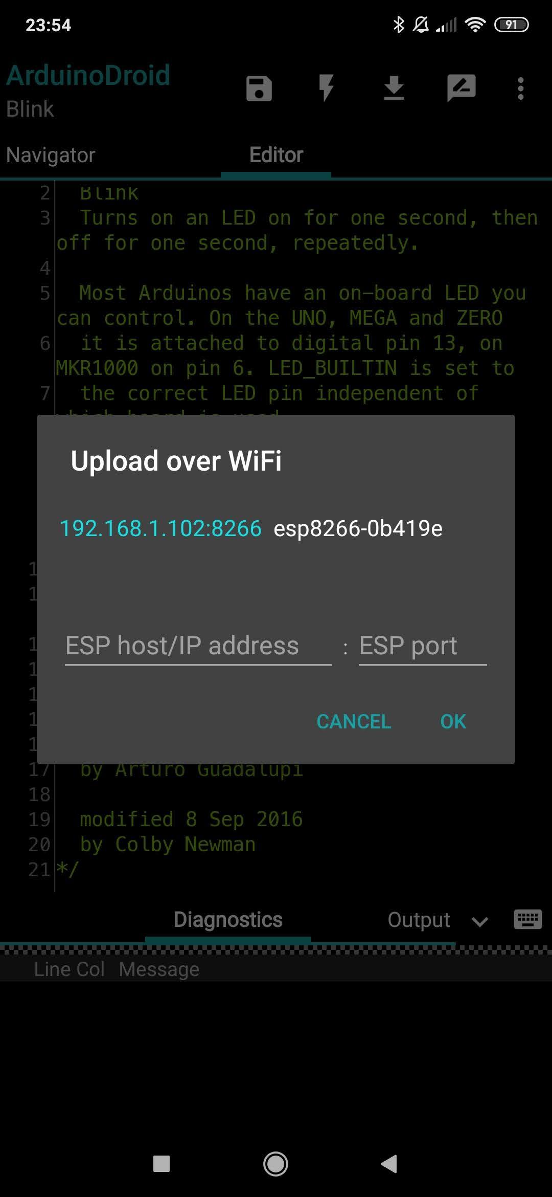 اسکرین شات 7 برنامه ArduinoDroid - Arduino/ESP IDE