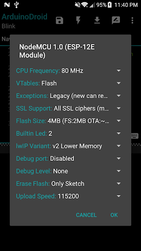 اسکرین شات 8 برنامه ArduinoDroid - Arduino/ESP8266/ESP32 IDE