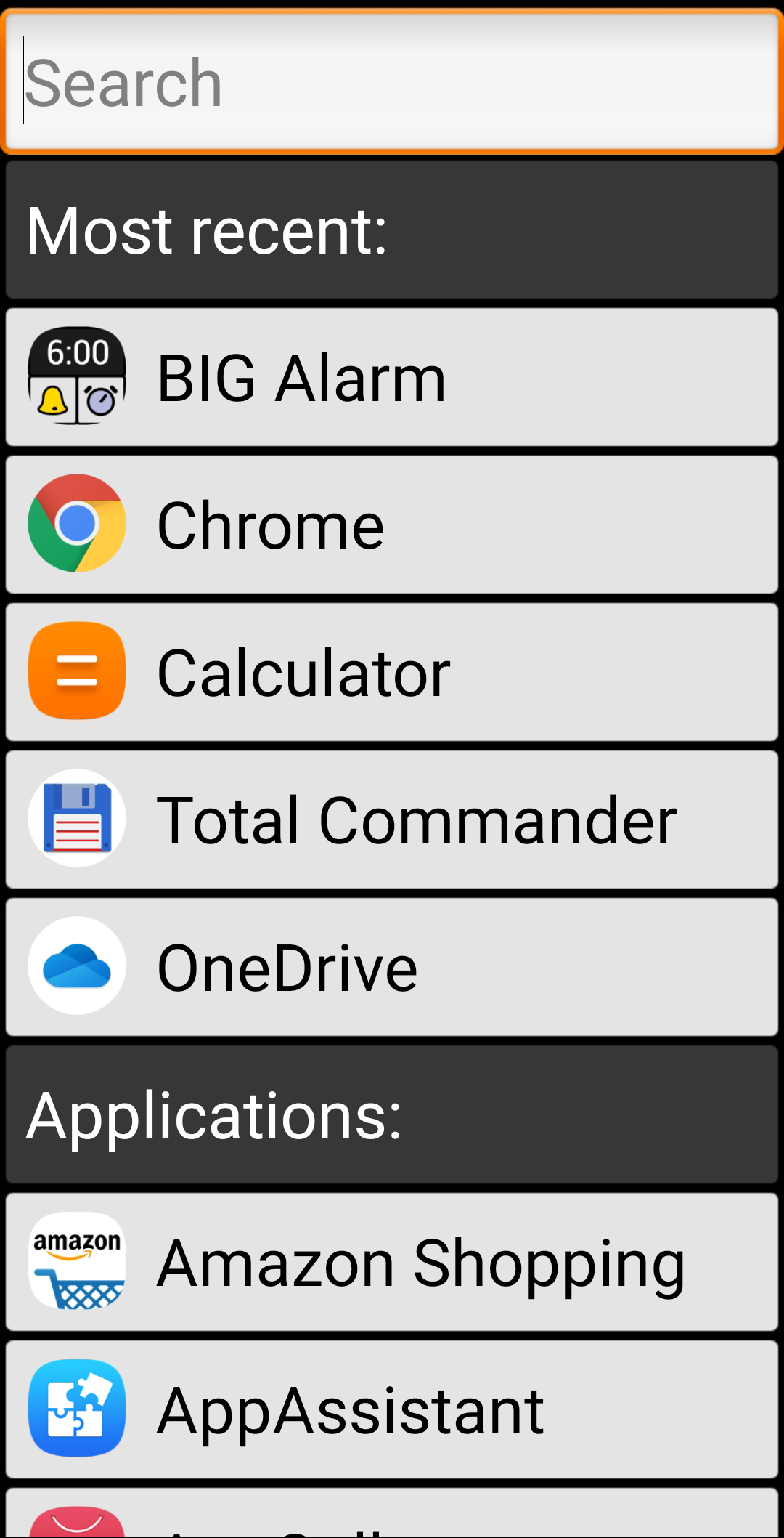 اسکرین شات 3 برنامه BIG Launcher