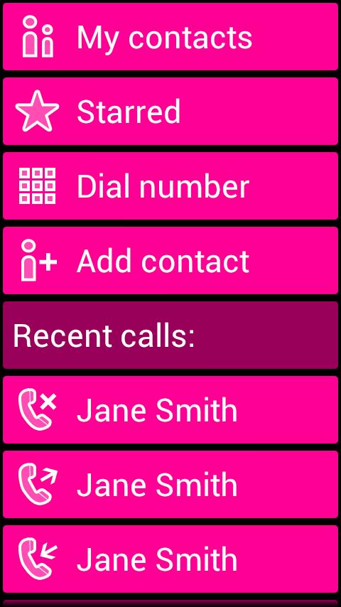 اسکرین شات 2 برنامه BL Pink Theme