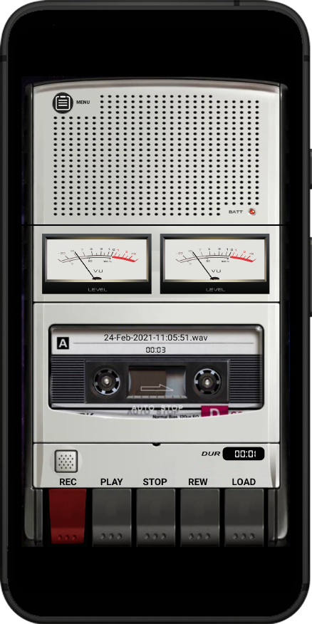 اسکرین شات 1 برنامه Cassette Player Recorder Pro
