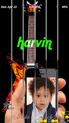 اسکرین شات 7 برنامه Guitar Touch ( Play on Wallpaper )