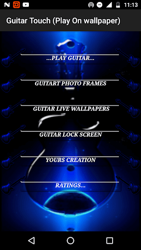 اسکرین شات 2 برنامه Guitar Touch ( Play on Wallpaper )