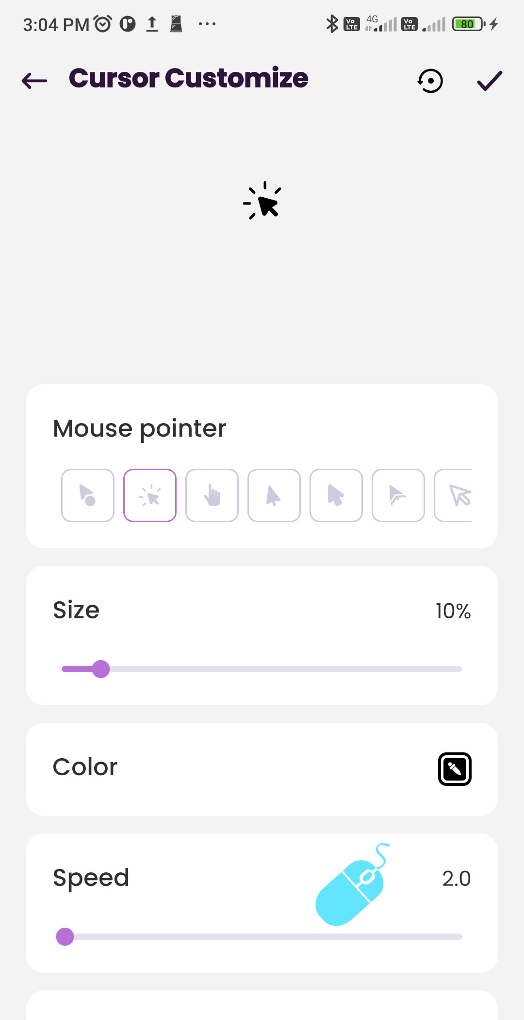اسکرین شات 5 برنامه Mobile Cursor Mouse Touchpad