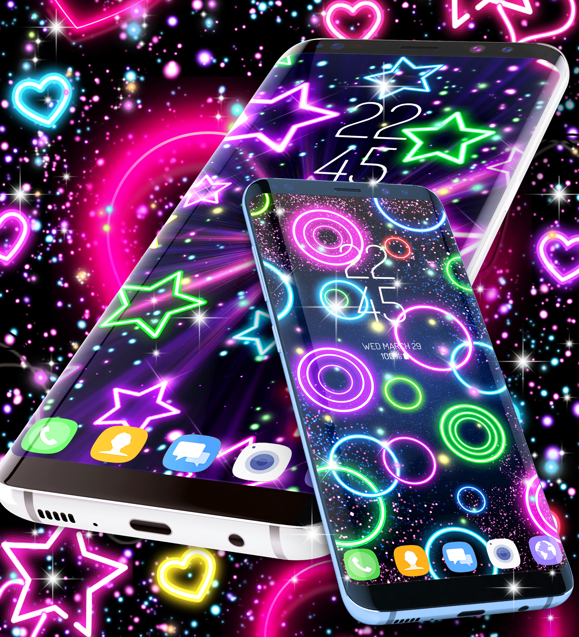 اسکرین شات 7 برنامه Neon multi color wallpapers
