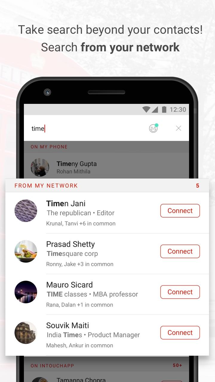 اسکرین شات 4 برنامه InTouch Contacts & Caller ID